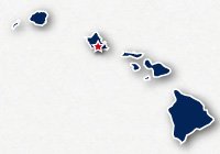 Outline of the state of Hawaii
