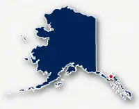 Outline of the state of Alaska