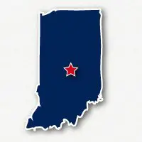 Map of the State of Indiana