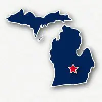 Map of the State of Michigan